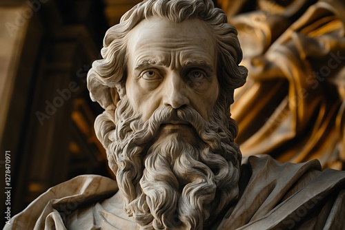 Ancient Bust Sculpture Detail