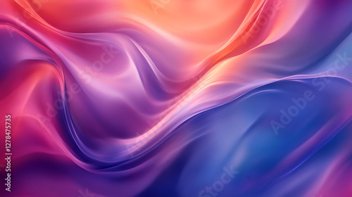 Wallpaper Mural Vibrant abstract image featuring flowing colors and soft gradients Torontodigital.ca
