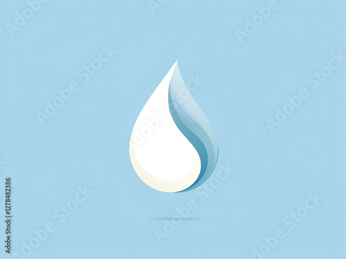 The logo of milk drop