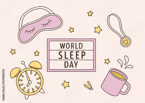 Playful Design Featuring Sleep Masks and Clocks for World Sleep Day