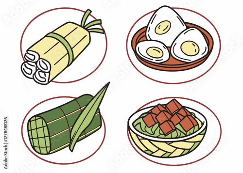Assorted Traditional Foods for Iftar During Ramadan