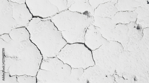 Light grey cracked mud wall texture for rustic design and background use