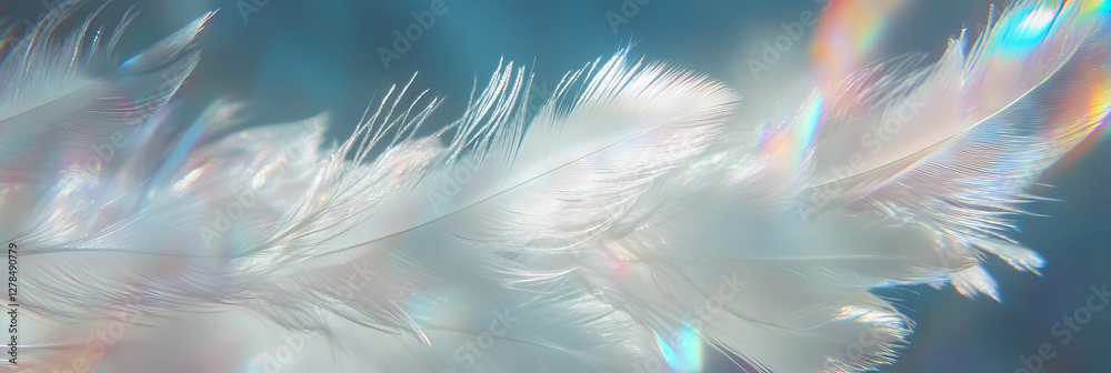 Fototapeta premium Ethereal light paint texture with delicate feathering for artistic design