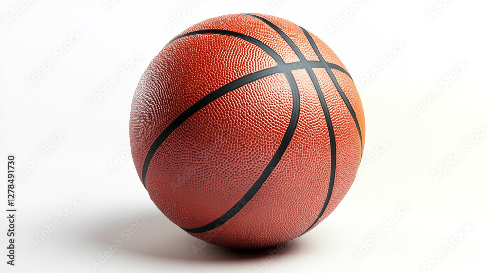 Fototapeta premium a basketball isolated on white background.