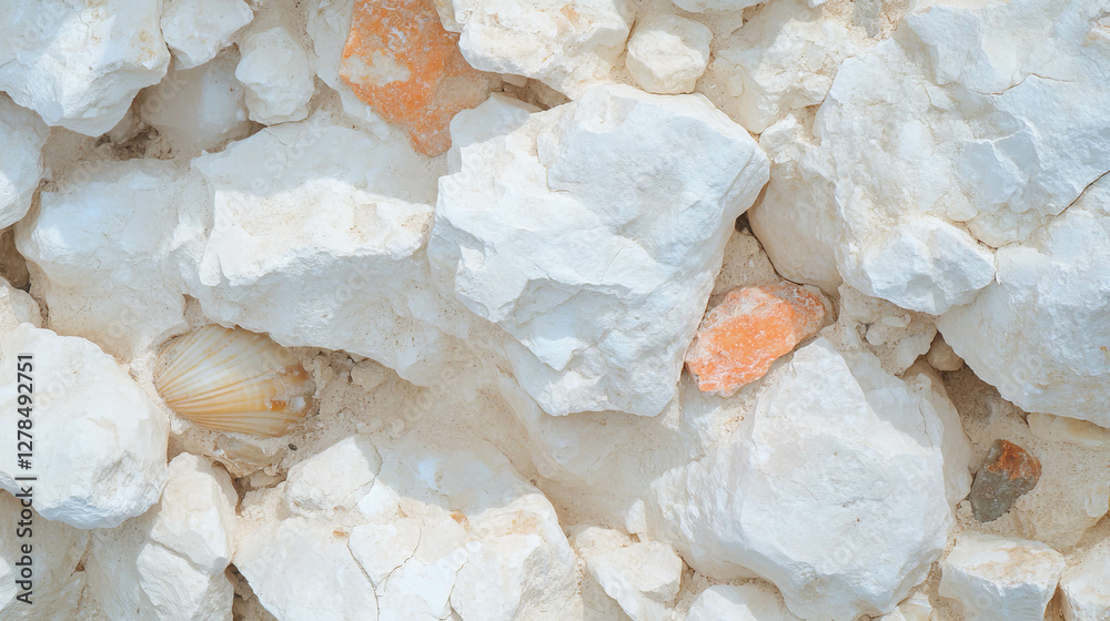 Limestone texture featuring shell fragments and rough surface for natural design elements Limestone texture featuring shell fragments and rough surface for natural design elements