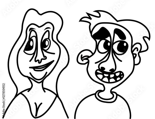 Ilustración de una pareja