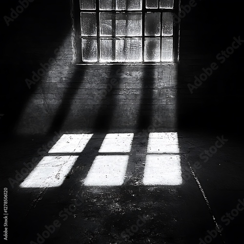 Sunlight Shadows Through Window
