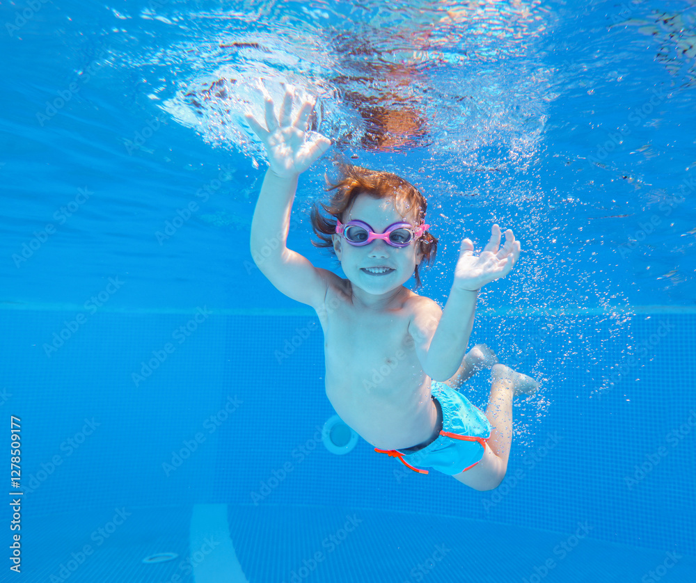 Underwater Baby swimming