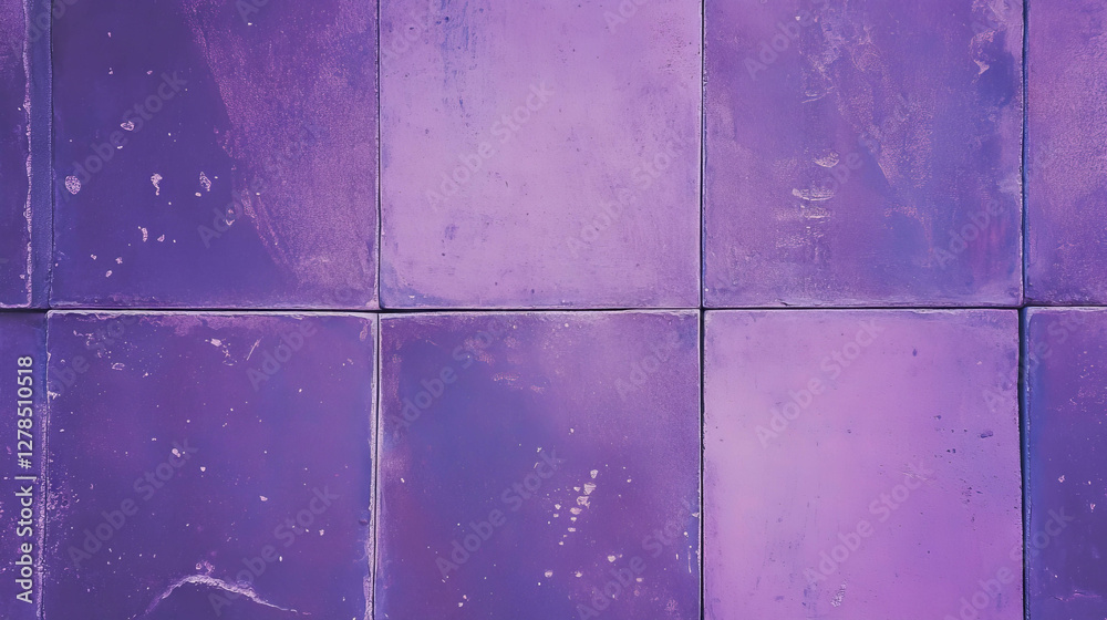 Naklejka premium Purple tile texture with textured plaster background for creative design