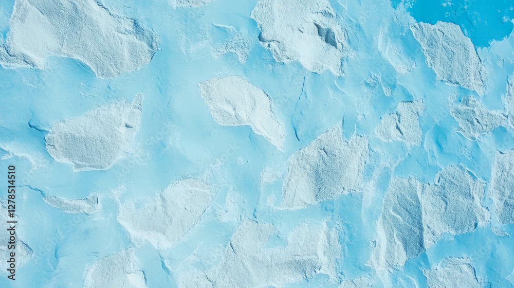 Obraz premium Abstract texture of rough white stained brick with blue tone for background design