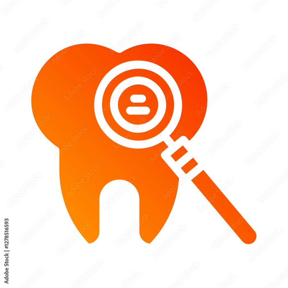 Dental mirror. This is a vector single icon with a solid gradient style. It is suitable for any purpose, such as website design, mobile app design, logo design, etc. Dental mirror. This is a vector single icon with a solid gradient style. It is suitable for any purpose, such as website design, mobile app design, logo design, etc.
