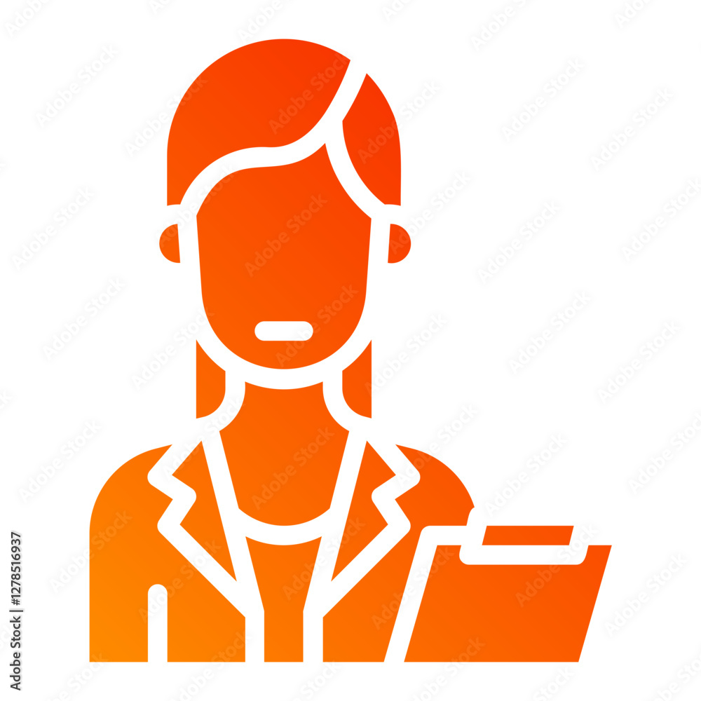 Psychiatrist. This is a vector single icon with a solid gradient style. It is suitable for any purpose, such as website design, mobile app design, logo design, etc. Psychiatrist. This is a vector single icon with a solid gradient style. It is suitable for any purpose, such as website design, mobile app design, logo design, etc.