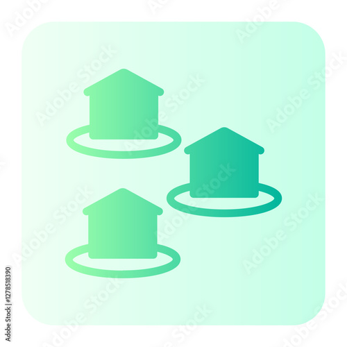 housing area gradient icon