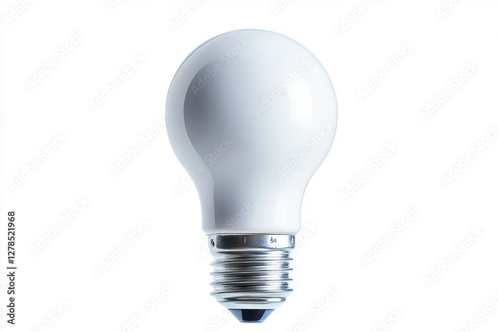 Led light bulb isolated on white background. AI image Led light bulb isolated on white background. AI image
