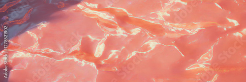 Vibrant textured surface with abstract bright red and pink hues