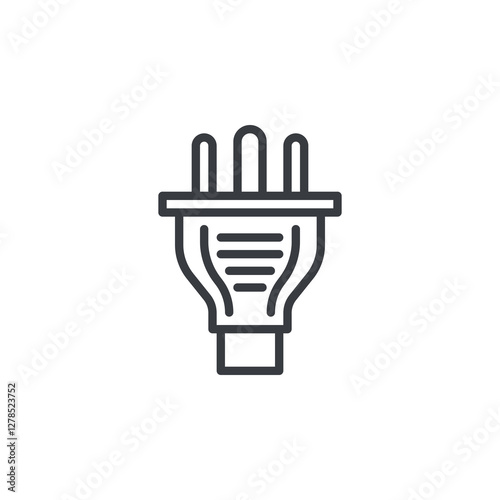 Three-Prong Plug line icon
