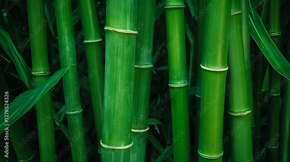 Obraz premium Natural bamboo texture pattern for eco-friendly design