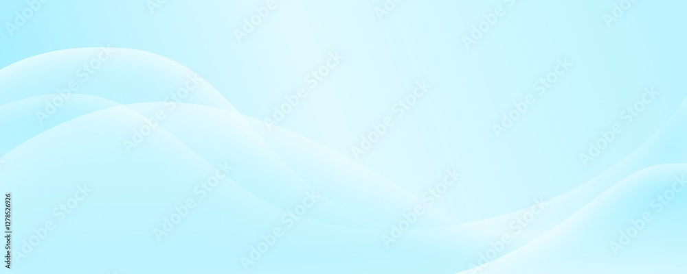 Turquoise wavy banner. Abstract soft backgound Turquoise wavy banner. Abstract soft backgound