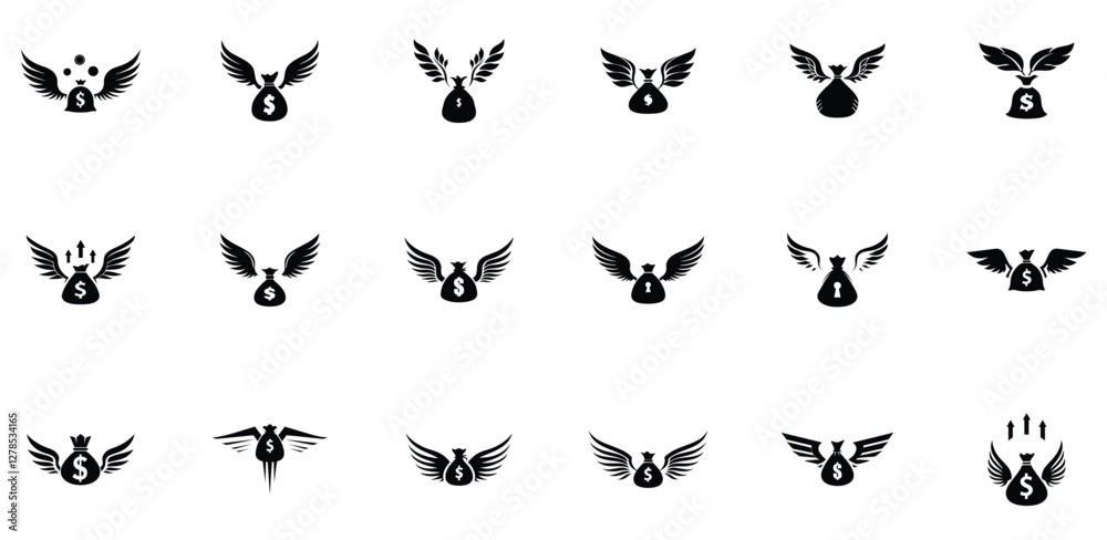 Naklejka premium Financial Freedom Icon pack