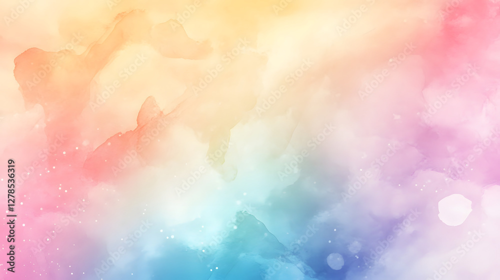 Abstract colorful pastel background, heavenly beauty.