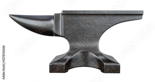 Anvil isolated on transparent background - 3d PNG illustration
