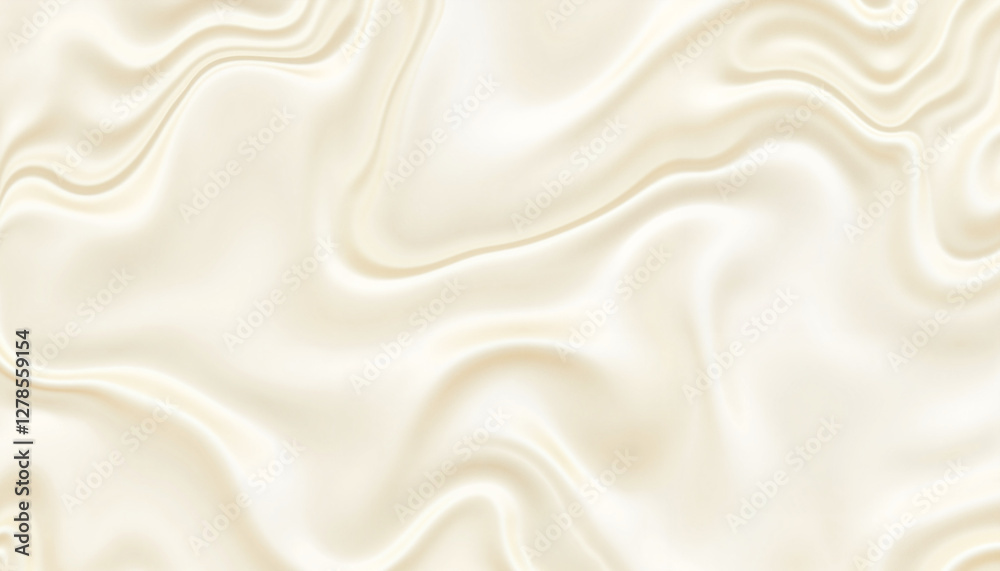 Obraz premium Subtle ripple patterns on a pearlescent off-white surface, elegance