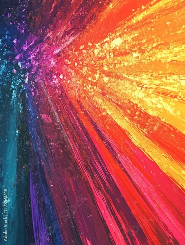 Abstract Art on Black Background