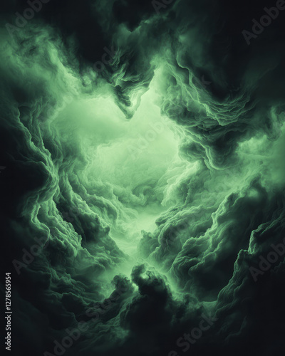 Cloudy wisp of high-saturation tones drifting from left to right, merging and fading into an