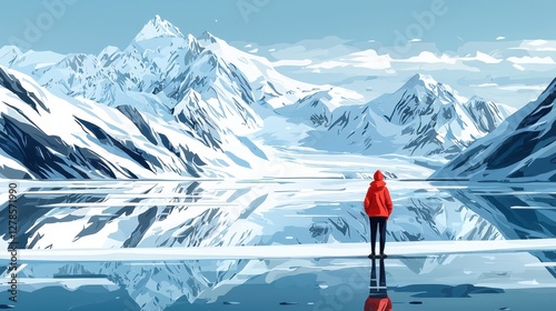 Minimal Aleut Native on Vast Mainland