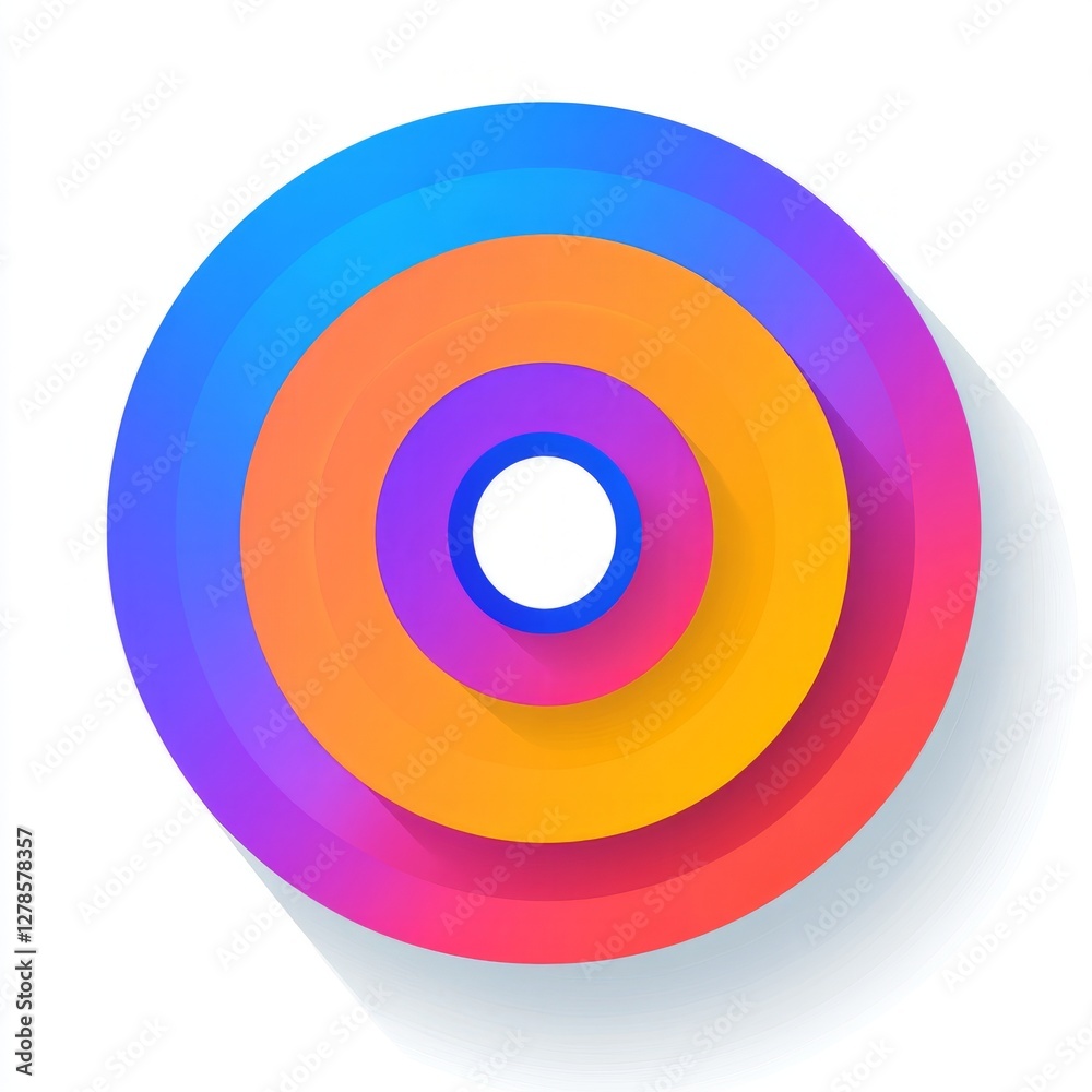 Colorful Gradient Circles Graphic Design Colorful Gradient Circles Graphic Design