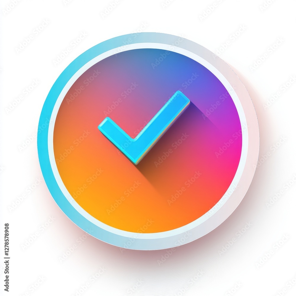 Vibrant Checkmark Icon Graphic Design Vibrant Checkmark Icon Graphic Design