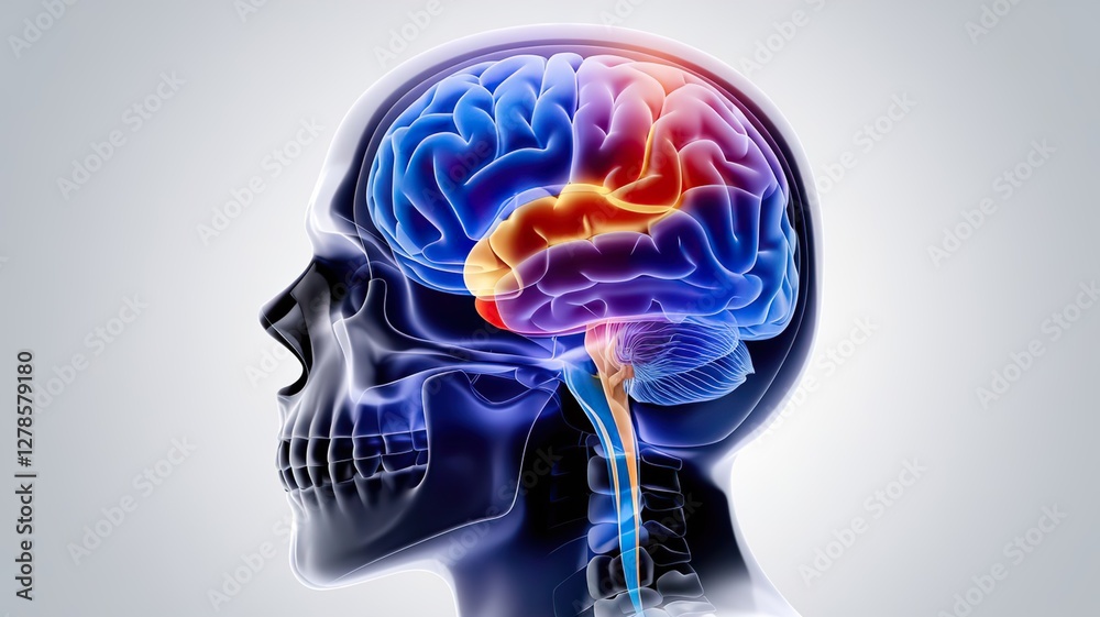 Obraz premium human brain anatomy