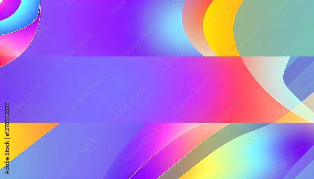Fototapeta premium Vibrant Rainbow Abstract Design: A Symphony of Colors