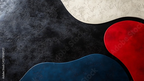 Wallpaper Mural Abstract Colorful Shapes On Dark Background Torontodigital.ca