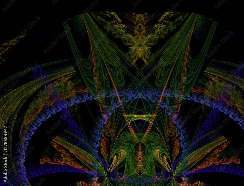 Obraz premium Imaginatory fractal abstract background Image