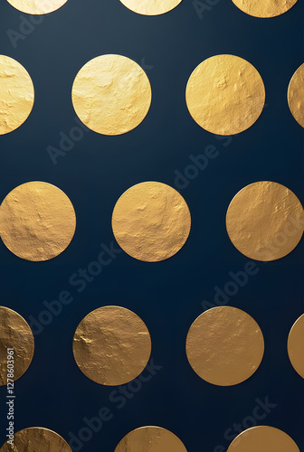 Seamless gold coins pattern representing wealth and currency