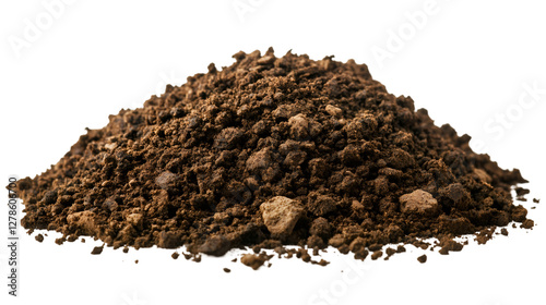 Wallpaper Mural Small hill of soil isolated on transparent background, representing concepts such as gardening, agriculture, and nature Torontodigital.ca