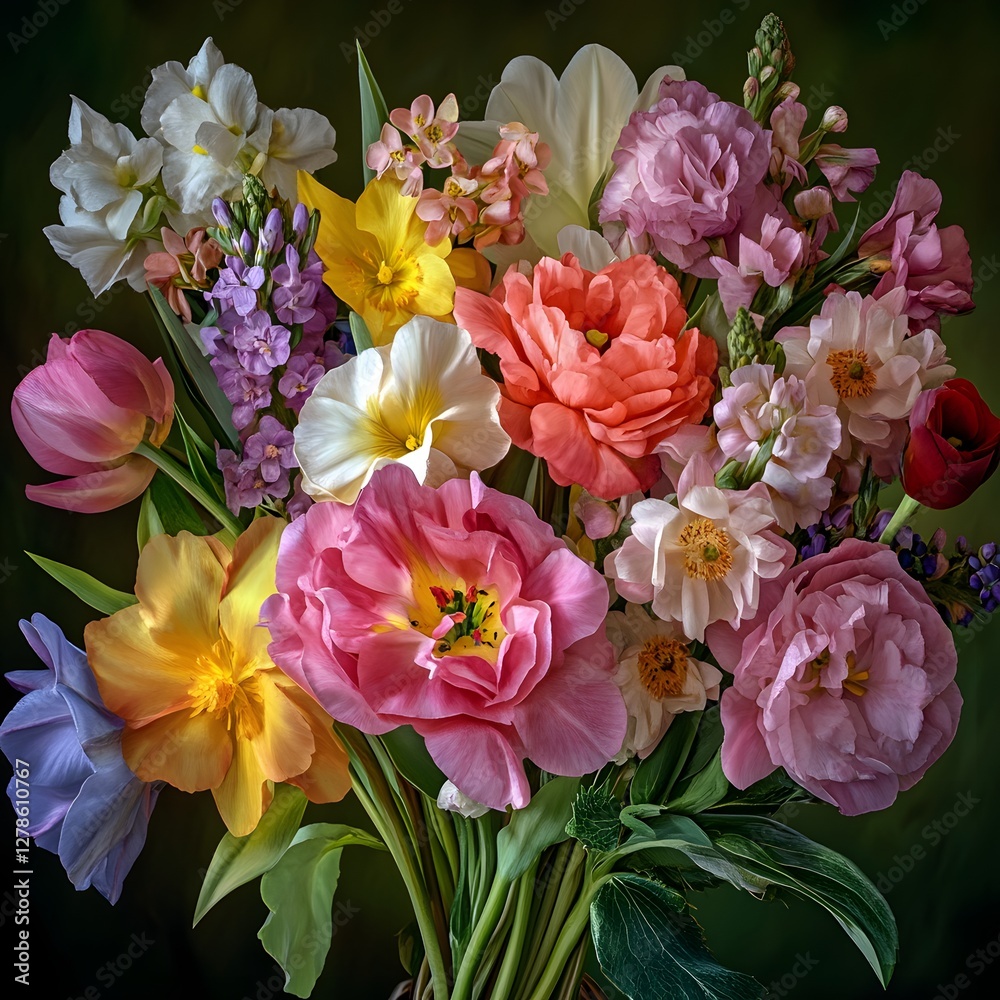 Obraz premium Vibrant Floral Bouquet