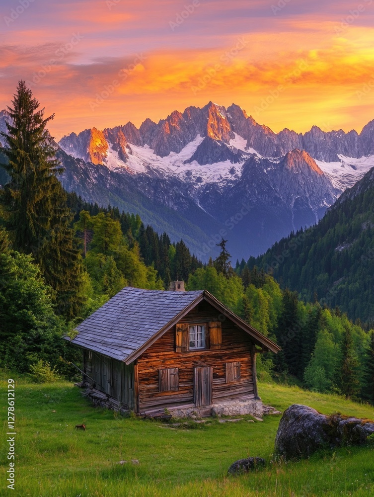 Cabin in Field Cabin in Field