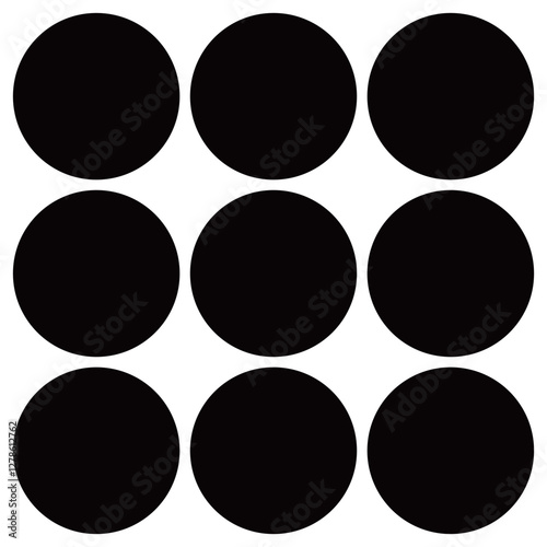 家紋です。角九曜と言います。