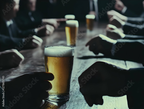 Dark Beer Glass Photo