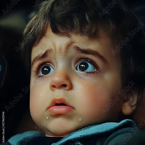 Sad Child Illustration, Ups...