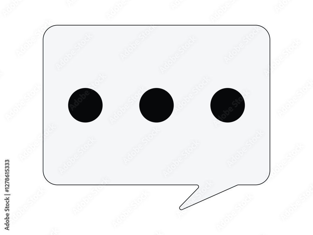 Engaging chat message icon set for online communication Engaging chat message icon set for online communication