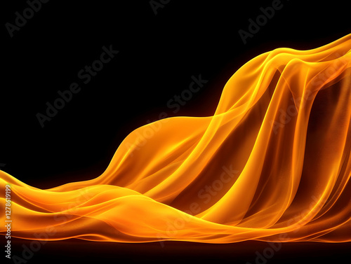 Golden Abstract 3D Background