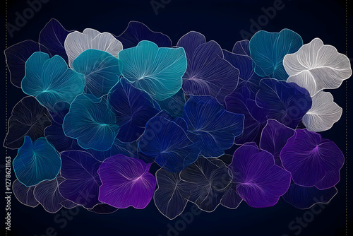 Abstract Floral Illustratio...