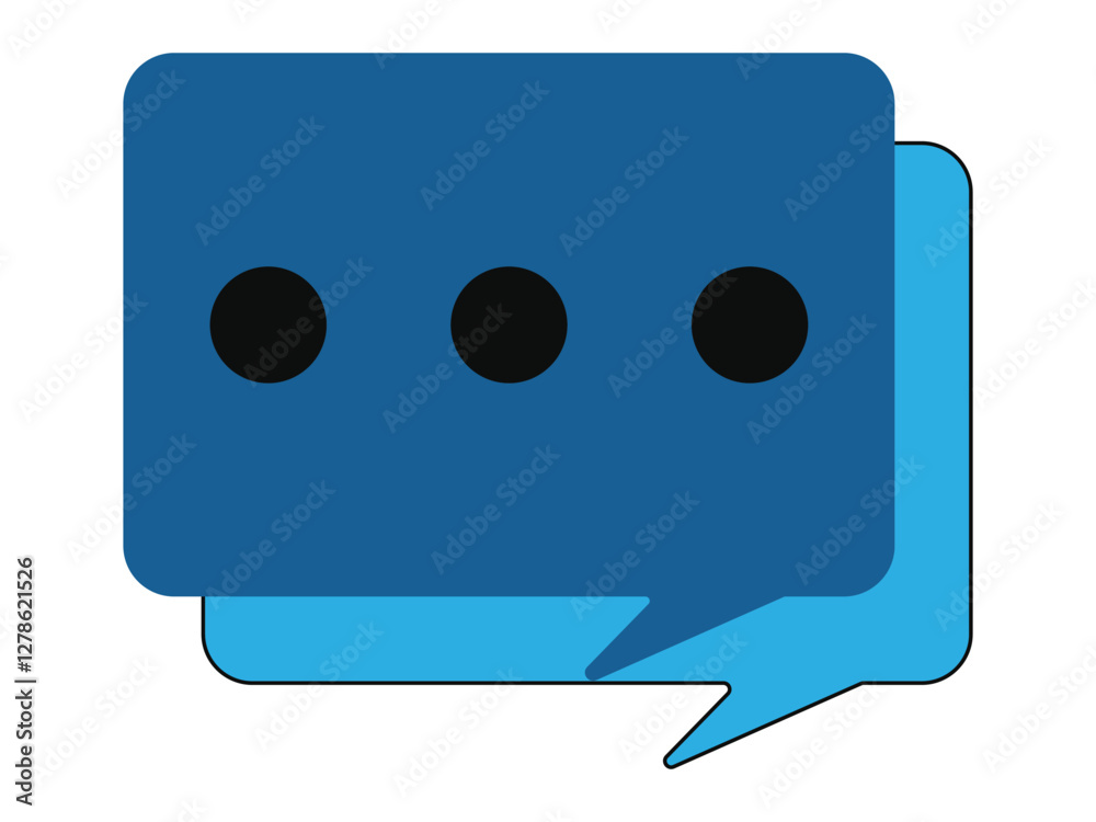 Chat icons vector isolated element. Set of talk bubble speech signs. Blank bubbles vector icons. Message vector icons. Chat icons vector isolated element. Set of talk bubble speech signs. Blank bubbles vector icons. Message vector icons.