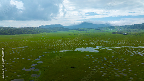 a beautiful view. Karagol plateau. sakarya black lake