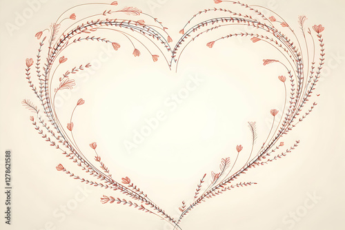 Floral Heart Illustration