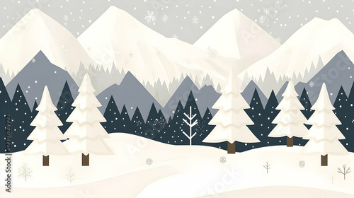 Snowy Mountain Winter Lands...
