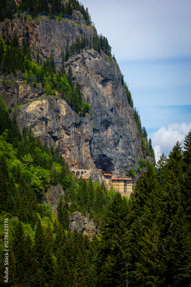 Sumela Monastery (Turkish: Sümela Manastırı) is a Greek Orthodox monastery, in the Maçka district of Trabzon Province in modern Turkey.